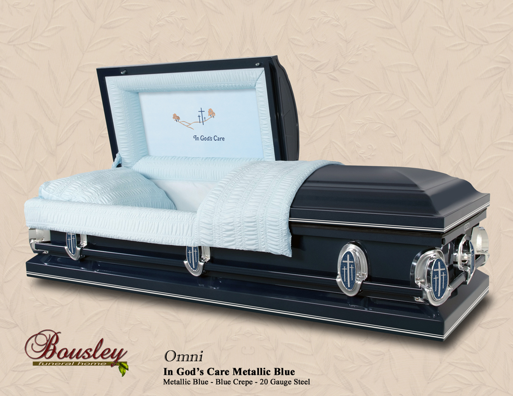 Omni In Gods Care Metallic Blue P